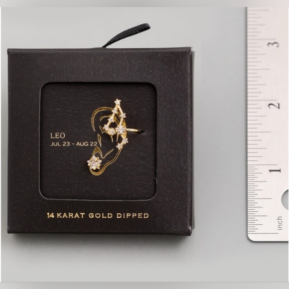 ♌️ Leo Constellation Ear Cuff Earring with Crystals🦁 - Picture 5 of 8